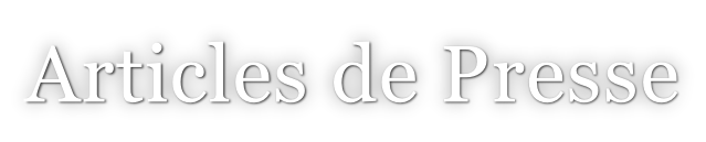 Articles de Presse